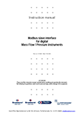 Bronkhorst Mass flow controller modbus interface